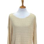 Soft Surroundings  Patch Pocket Sweater Cream Size 1X Neutral Coastal Beach Boho Photo 1