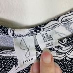 Joie  Black & White Floral Sleeveless Swing Mini Dress with Pockets Size 3X Photo 3