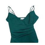 Emerald Sundae Rhinestone Fringe-Hem Mini Dress green stretch size small Photo 7