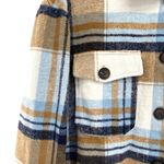 Urban Daizy  Oversized Plaid Flannel Button Down Shirt Jacket Shacket Photo 6