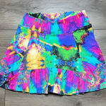 Dona Jo High Rise Tennis Golf Skirt Skort Multicolor Pink Green Size Small Photo 0