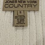 Jones New York Jones‎ New York Country Cream White Open Cable Knit Sweater Women's Small Casual Photo 4