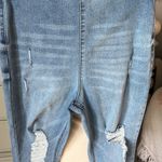Tinseltown Jeans Boho Hippie Bootcut Stretchy Distressed Pull On Elastic Waist Size 8  Photo 2