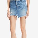 Paige NWT AFIA denim high rise distressed jean skirt! Photo 0