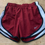 Nike  Dri Fit Women’s Sz S Maroon/Black/White Athletic Shorts Photo 0