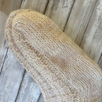 Bee & Willow Cozy Socks NWT One Size Pink Cream Knit Non Skid Metallic Hygge Photo 3