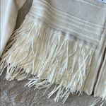 Grace Elements  Cream Sweater‎ with Fringe Photo 6