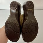 Softspots Womens Lara Clog Mule Suede Leather Flower Cushioned Footbed Wood 7.5 Red Photo 5