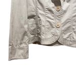 Coldwater Creek Shaped Blazer Jacket Cream Tan Size 10 Photo 1