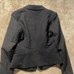 H&M  Blazer Womens 6 Black One Button Jacket Office Career Casual Minimalist Photo 2