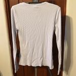 Old Navy  Light Blue Ribbed Long Sleeve Top Size Medium Photo 4
