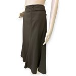 600 West Elegant Olive Green Midi Skirt Size 14 Photo 4