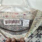 Worthington VTG 80s Confetti Knit Houndstooth Sweater Shoulder Pads Size Large Photo 2