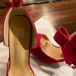 Pink velvet high heels Size 9 Photo 2