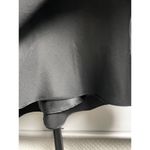 La Femme  Black Satin Collared Halter Formal Beaded‎ Cocktail Mini Dress Size S Photo 2