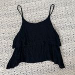 Brandy Melville  Tiered Relaxed Fit Sleeveless Tank Top Black (One Size) Photo 0