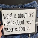 Brandy Melville John Galt  Sz 26 Shorts High Rise Cuffed Denim Blue Jean Women’s Photo 12