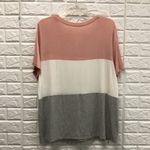 Raggs II Riches  color block blush LOVE graphic‎ tee plus size 1x Photo 5