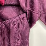 Vintage Suzanne Somers Loungewear Satin Pajamas Pajama Set Purple womens L New Size L Photo 4