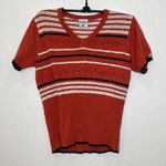 Columbia Women’s Knitted Short Sleeve Striped Sweater Top Sz Sm Athleisure Photo 0