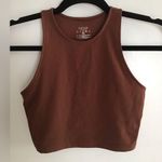 Lounge  Apparel Crop Top – Brown | Size XS Photo 0