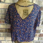 Arizona Jeans NWOT Arizona Jean Co. women’s floral crop top XL Photo 9