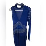 Elegant Blue Women's Dress Size M Photo 2