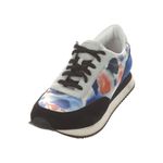 Loeffler Randall Women's Suede Tie-Dye Print Sneakers Blue Multicolor Lace-Up Sh Photo 3