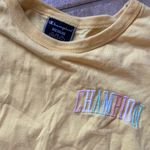 Champion Cropped Yellow Embroidered T-Shirt Crop Top π₯ Photo 2
