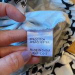 Princess Polly Wide Leg Pants Black White Daisy Print Size 0 Photo 4