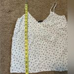 Brandy Melville Floral White Spaghetti Strap Top Photo 8