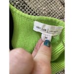 Grey Lab Los Angelas Green Ribbed Medium Bodysuit Spring Festival Rave High Cut Photo 5