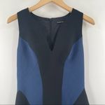 Black Halo  Navy Blue/ Black Classic Dress Luxury Designer Modern Flare Size 2 Photo 3