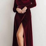 Baltic Born  Esmeralda Velvet Wrap Dress Sz S Photo 0