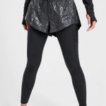 Athleta NWT black rainier 2 In 1 performance tights M Photo 0