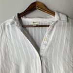 Style & Co Balloon Sleeve Button Up Peasant Blouse Womens Sz 1X White Boho Beach Photo 4