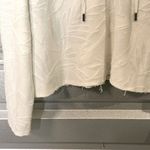 Rag and Bone Palm Jacquard Lace Up Hoodie Large White Raw Hem Streetwear Casual L Photo 3