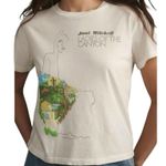 Letluv x Anthropologie Joni Mitchell Graphic Tee, Size XS New with Tag MSRP $88 White Photo 2