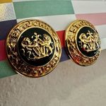 St. John Vintage  Couture Lion Crest Clip-On Earrings Photo 1