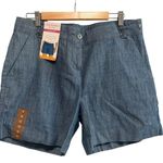 Isaac Mizrahi  NWT New York Tailored Short Indigo Chambray Size 12 Photo 0