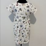 Charming Floral Print Mini Dress White Photo 5