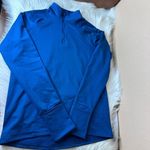 Athleta Women’s 1/4 Zip Top In Medium Ocean Blue Long Sleeve Running Athleisure Photo 12