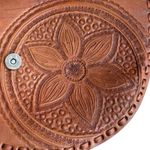 Handmade Embroidered Leather Satchel Handbag Tooled Bohemian Hippie Southwestern Photo 2