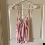 H&M Pale Pink Strappy Cropped Tank Top Size Small Soft Stretch Shirt Like New Photo 4
