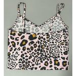 Pastel Pink Leopard Cheetah Animal Print Tank Crop Top Tee T Photo 1
