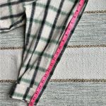 ZARA Green Cream Plaid Oversized Button Down Overshirt Shacket Womens Size Large Photo 4