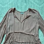 Kenzie Jeans Blush Pink Tiered Boho Coastal Ruffle Long Sleeve Blouse Top Size M Size M Photo 1