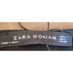 ZARA  Black Dress Size Large Womens Shift Sleeve Slit Gothic Grunge Emo Night Out Photo 7