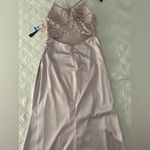 Sequin Hearts NWT blush nude Lacey back prom dress never worn (covid) tagged size 9 Photo 2