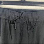 Madewell  Black High Rise Drawstring Waist Track Trousers Pants, Size Medium Photo 10